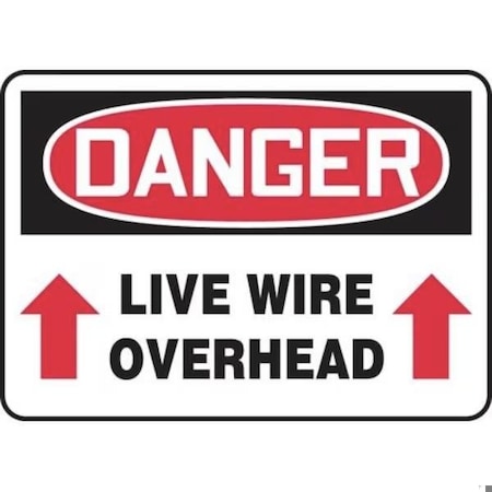 Accuform OSHA DANGER SAFETY SIGN LIVE WIRE MELC181VP MELC181VP